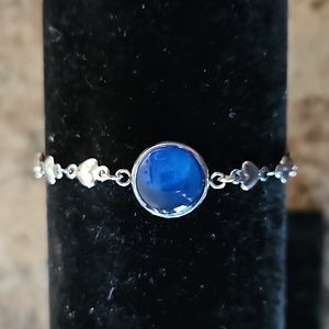 Handmade hand painted adjustable cabachon bracelet